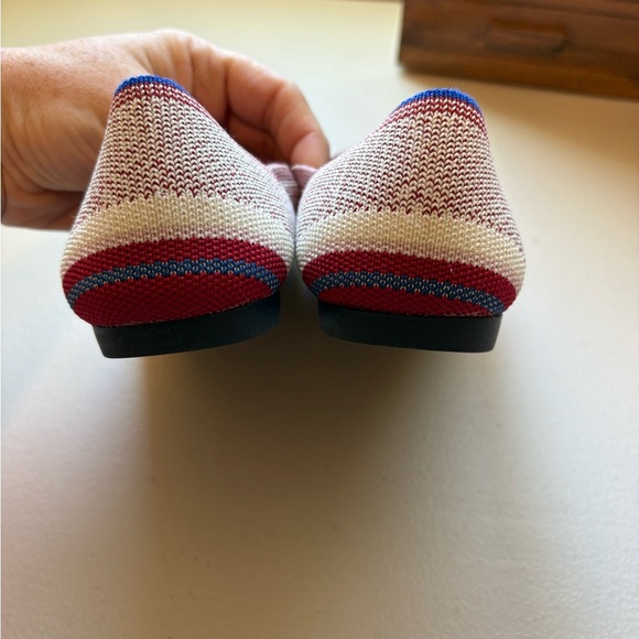 Rothy's Varsity Stripe Red Points size 8.5 - Picture 3 of 8